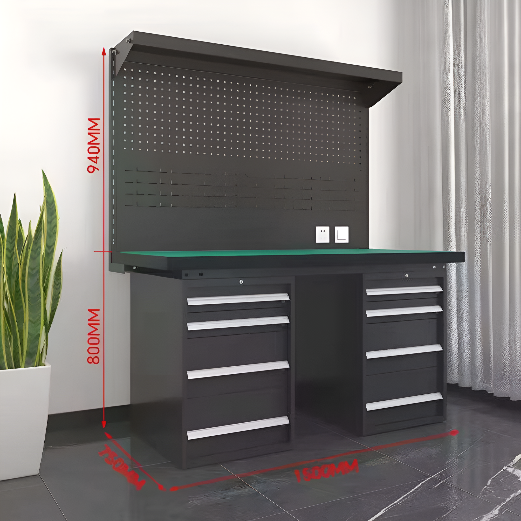 ForgeLine Titan Elite Workbench with Power Wall